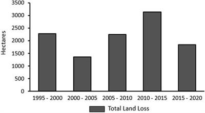 Evaluation of predicted loss of different land use and land cover (LULC) due to coastal erosion in Bangladesh